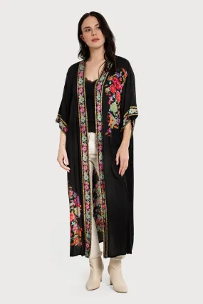 Long Floral Kimono Cover