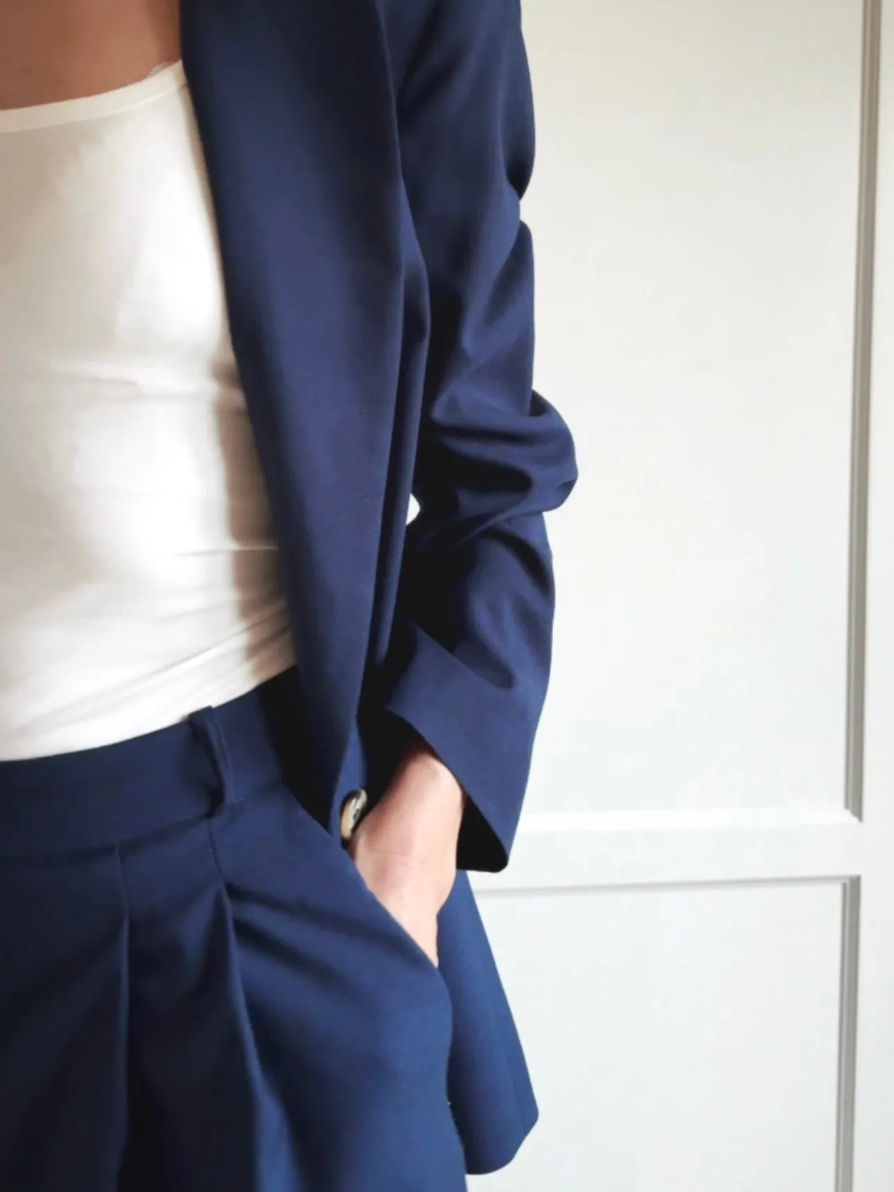 LOOSE SLACKS - DARK BLUE