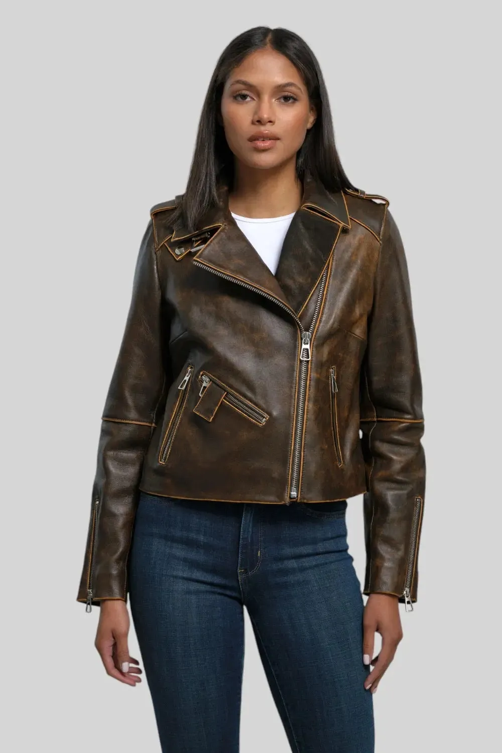 Loretta Vintage Leather Jacket