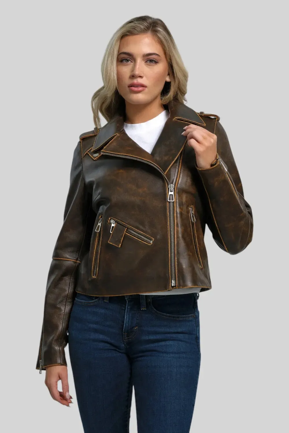 Loretta Vintage Leather Jacket