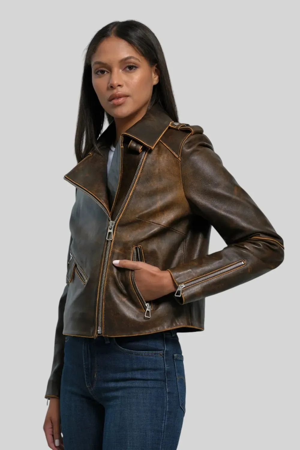 Loretta Vintage Leather Jacket