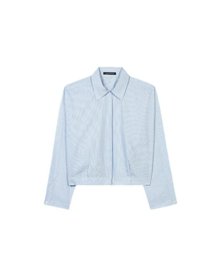 Luisa Cerano Stripe Kimono Box Blouse