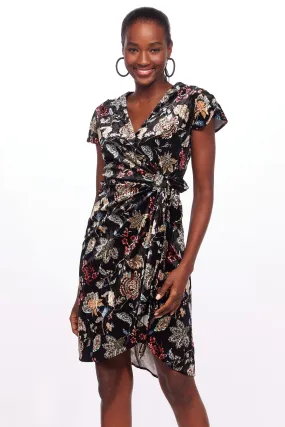 Marika Dress - Floral Velvet