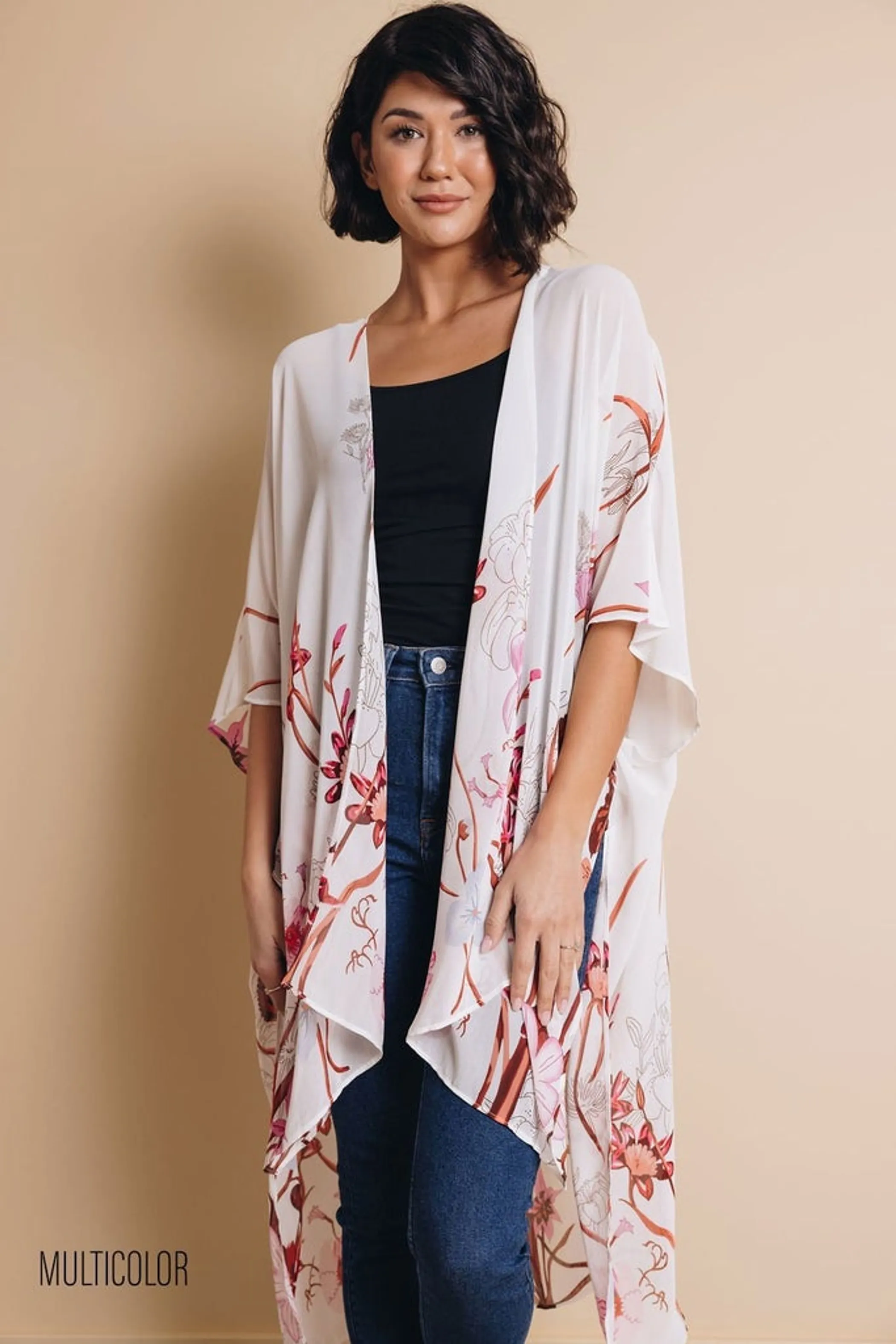 May Flowers Floral Kimono