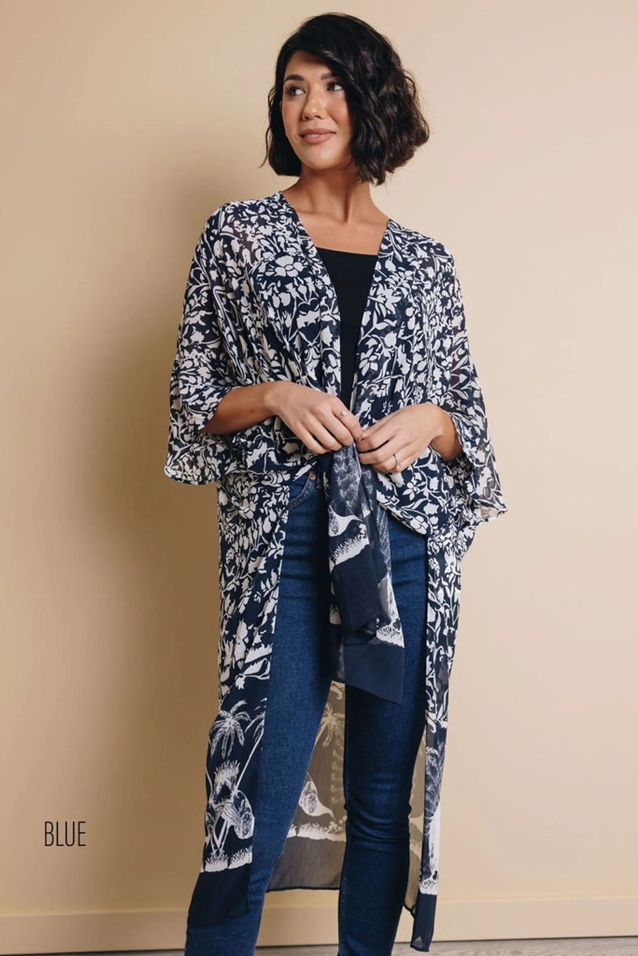 May Flowers Floral Kimono