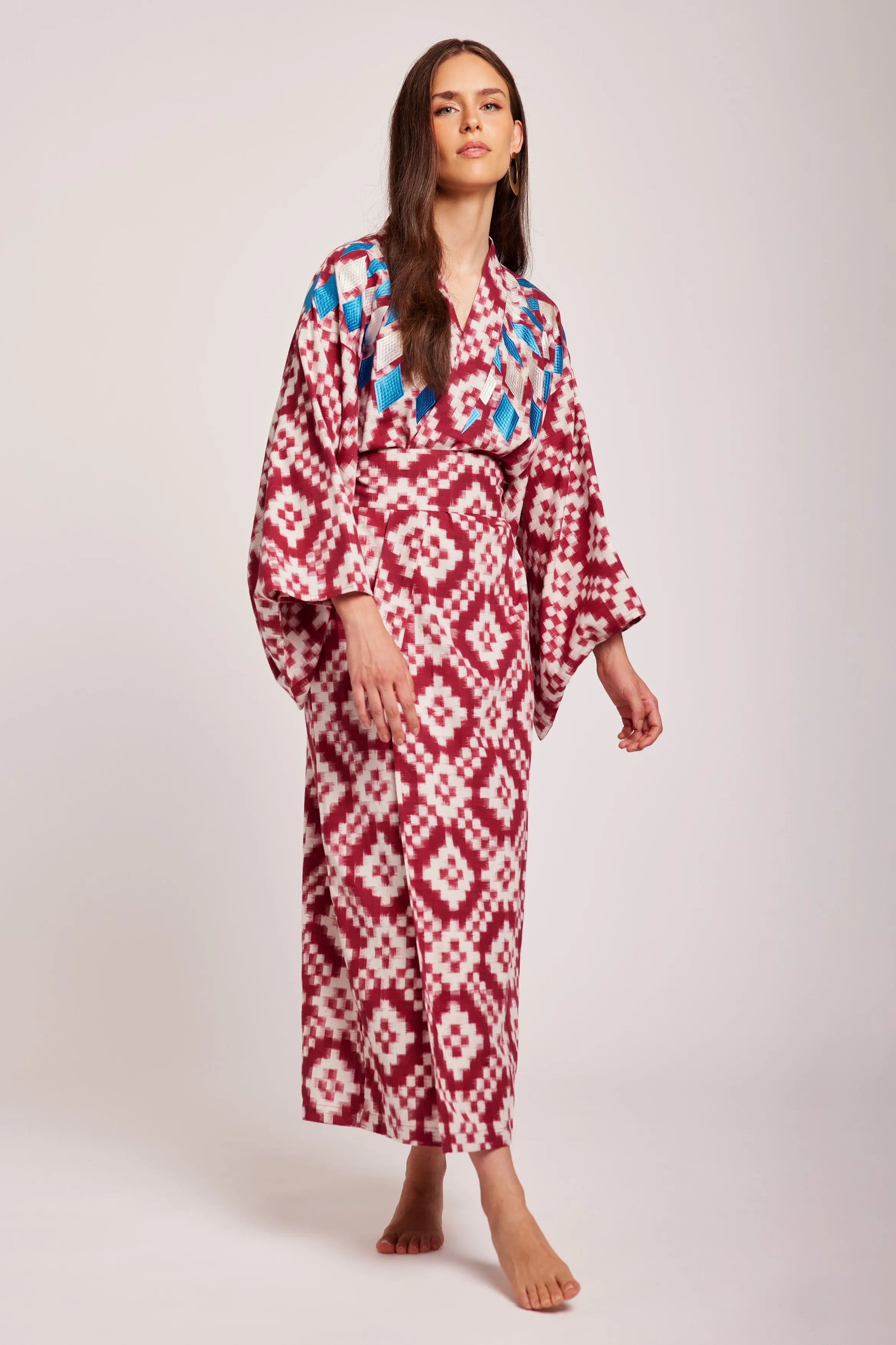 Mombasa Red Naya Kimono