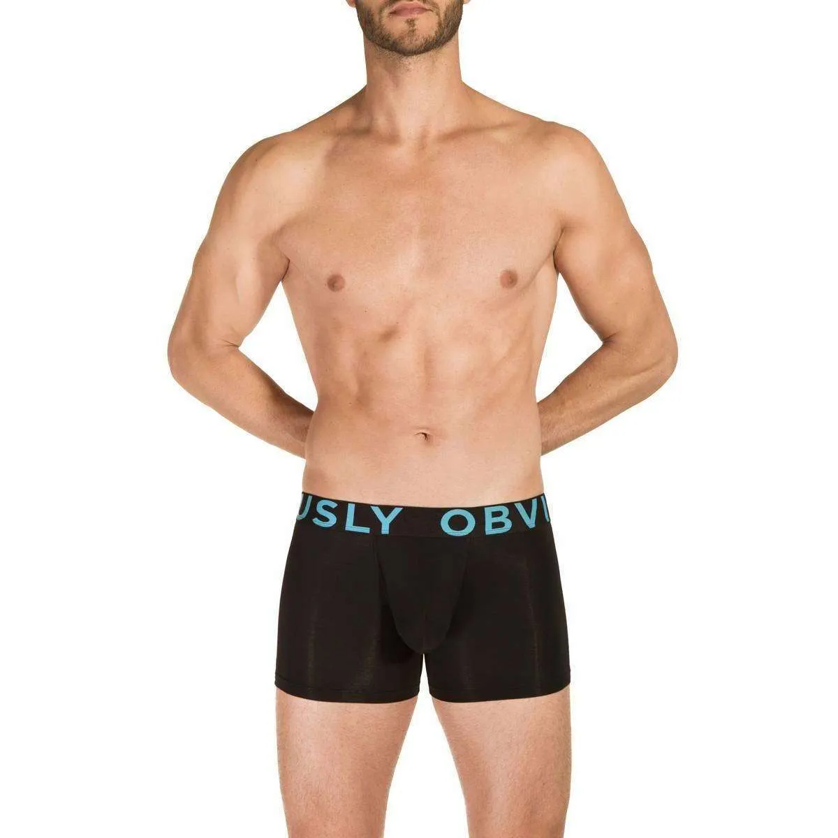 Obviously EveryMan AnatoMAX Boxer Brief 3inch Leg - Black