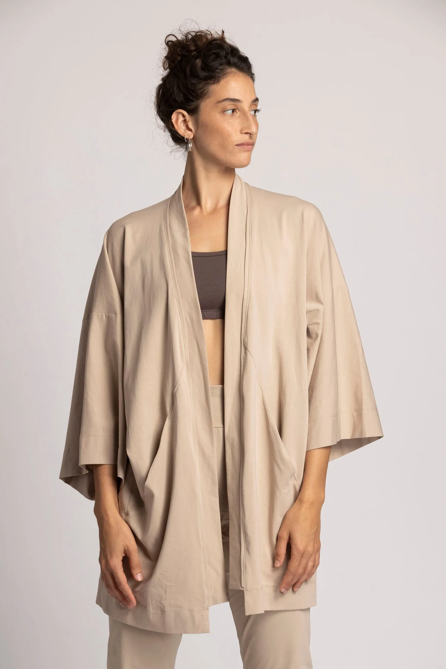 Organic Cotton Lounge Kimono Cardigan