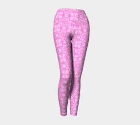 Pink Mandala Yoga Leggings