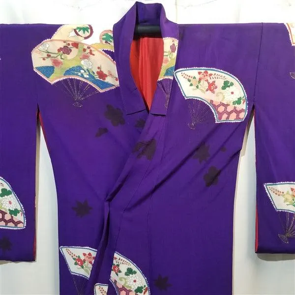 "Taisho Fans" Vintage Kimono