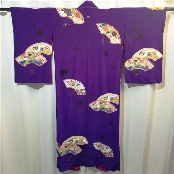 "Taisho Fans" Vintage Kimono