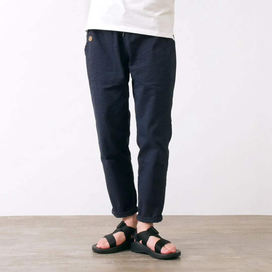 RE MADE IN TOKYO JAPAN / Coded COOLMAX seersucker ankle trousers