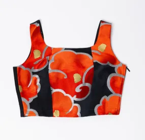 Red Flower Obi Bustier