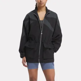 Reebok Apparel Women Reebok x ANINE BING Windbreaker Jacket BLACK