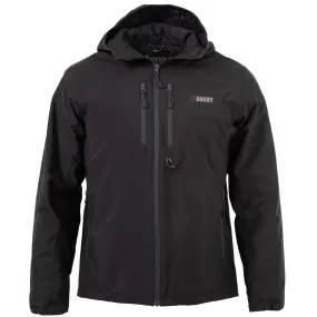 Rocky Mens Rugged 80G Hooded Black Polyester Insulated Jacket