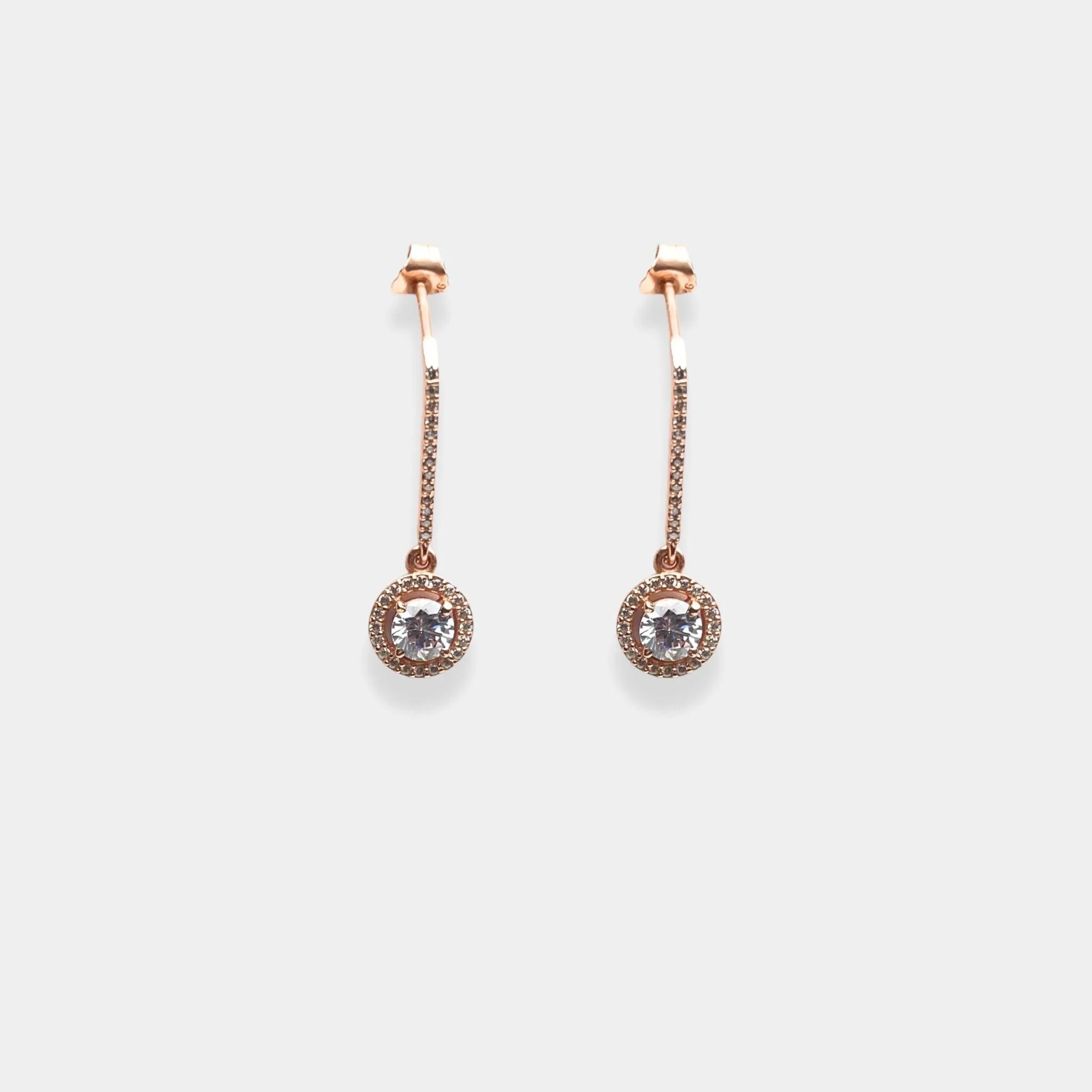 rose gold moonlit serenity earrings