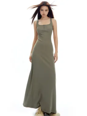 Sage Serenity Maxi Tank Dress