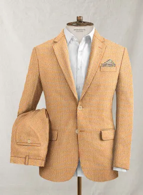 Scabal Gingham Orange Seersucker Suit