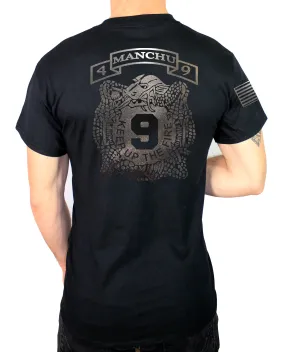 Scout 50-50 Blend Black Unisex PT Short Sleeve Shirt. Approved for PT