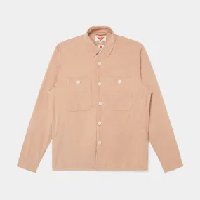 SEERSUCKER CORD POCKET OVERSHIRT (DUSK PINK)