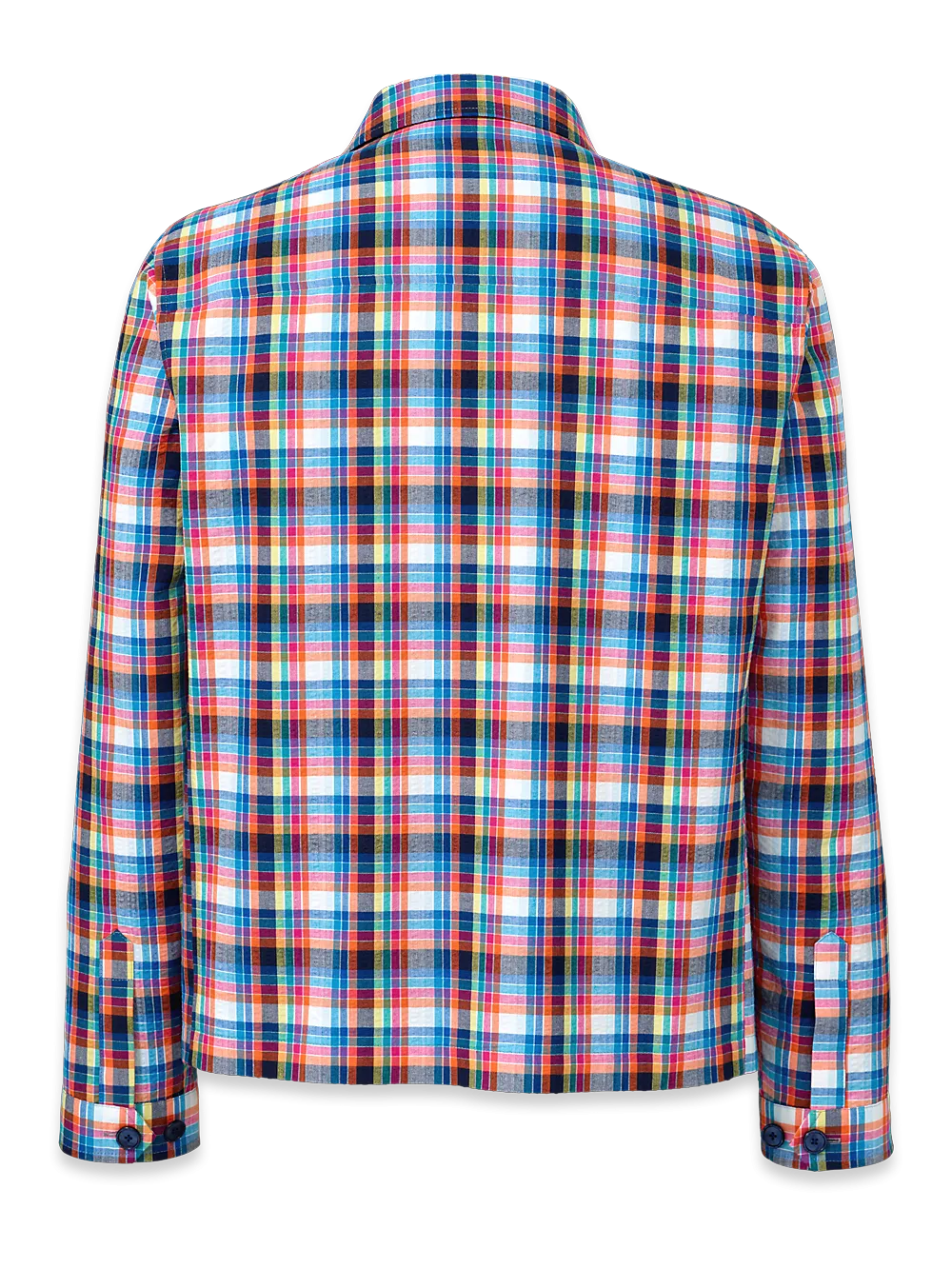 Seersucker Shirt Jacket - Multi