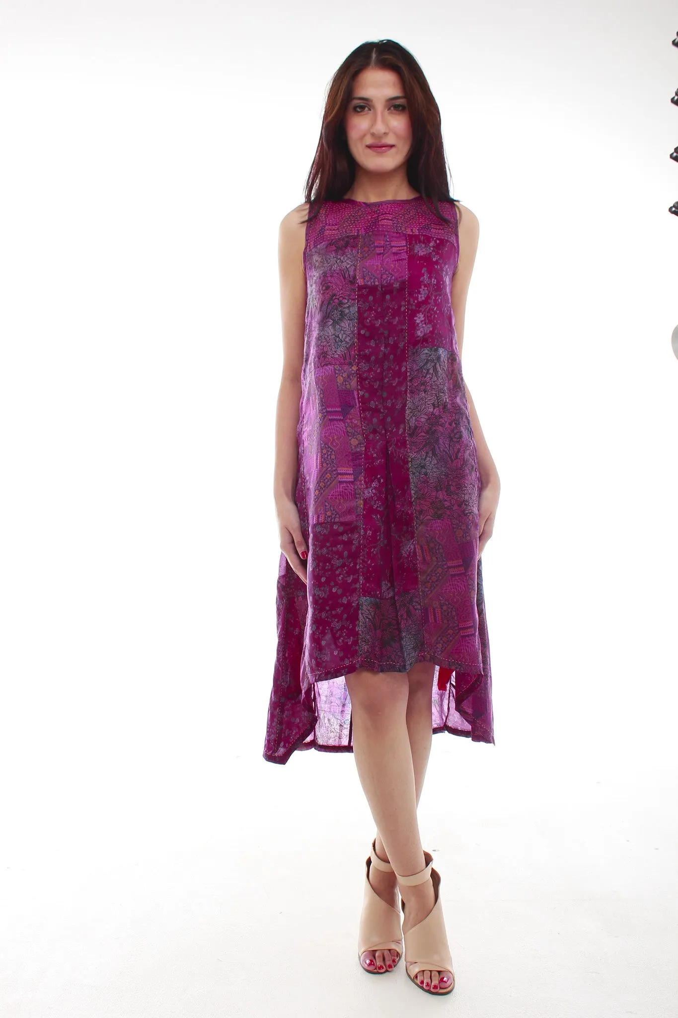 Sha Silk Dress (Purple)