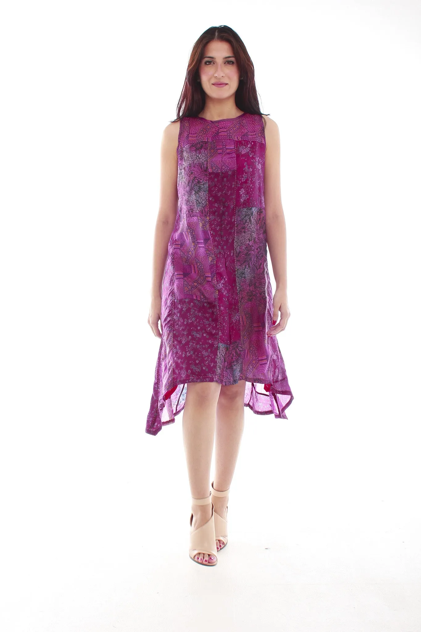 Sha Silk Dress (Purple)