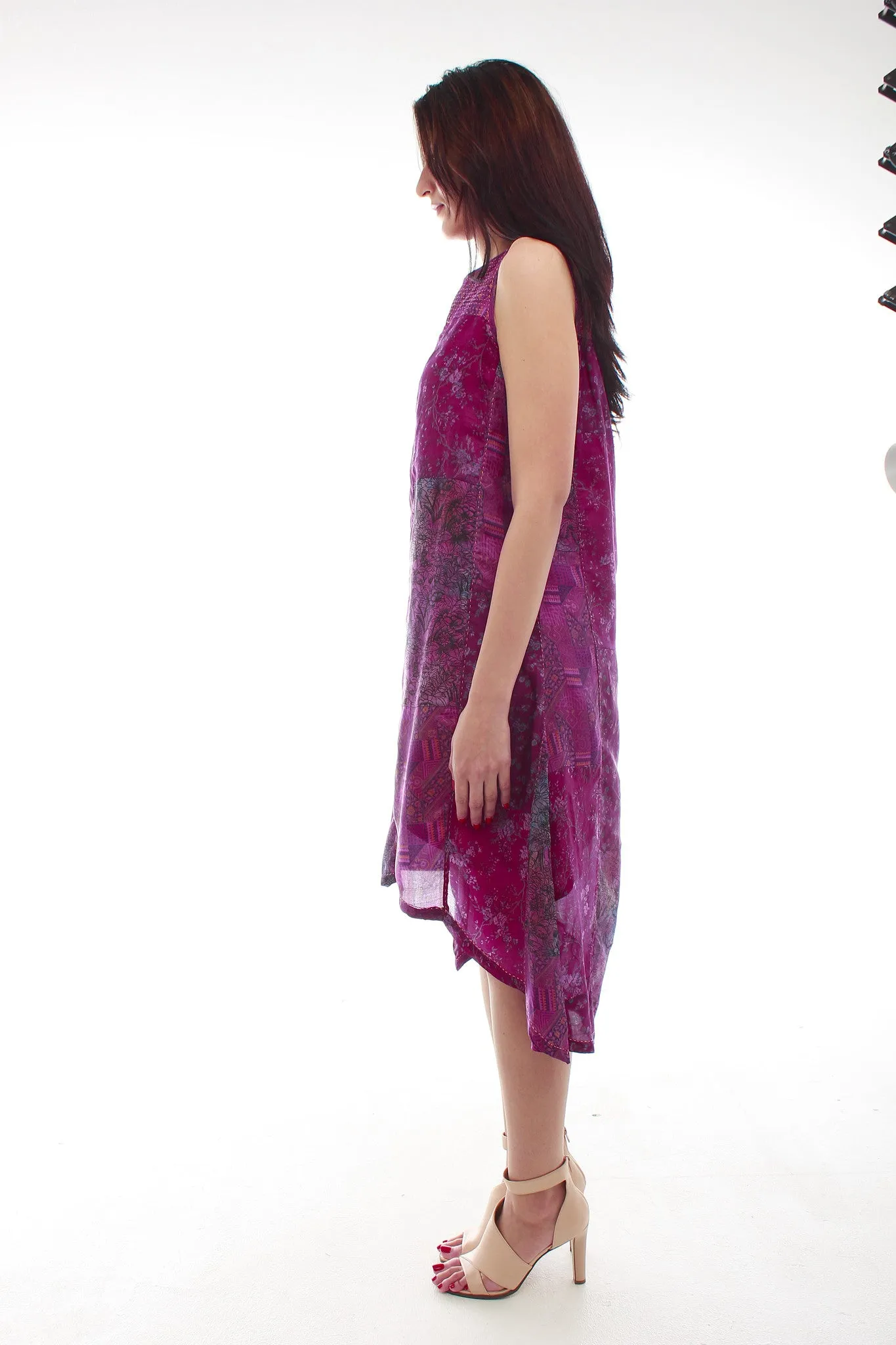 Sha Silk Dress (Purple)