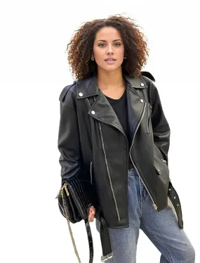 Shae Womens Classic Leather Jacket