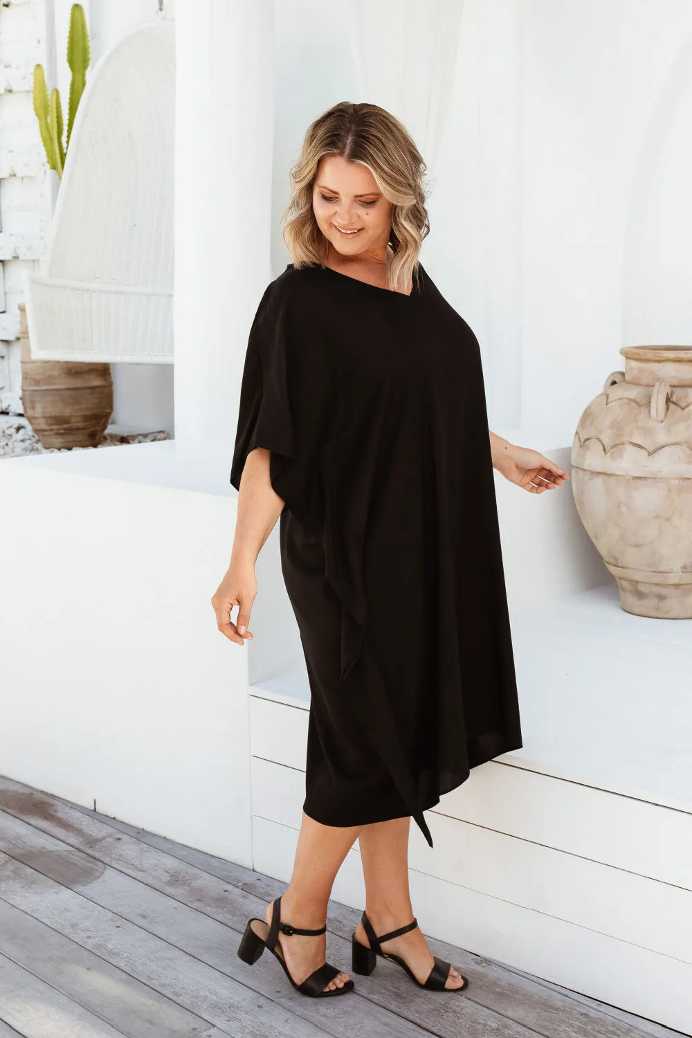 Short Kaftan - Black