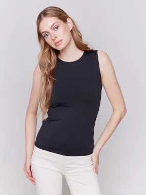 Sleeveless Super Stretch Top - Black