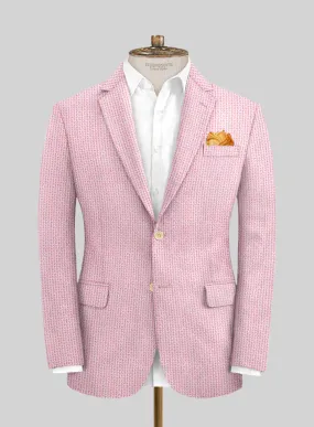 Solbiati Gingham Pink Seersucker Jacket