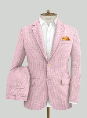 Solbiati Gingham Pink Seersucker Suit