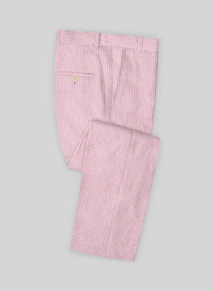 Solbiati Gingham Pink Seersucker Suit