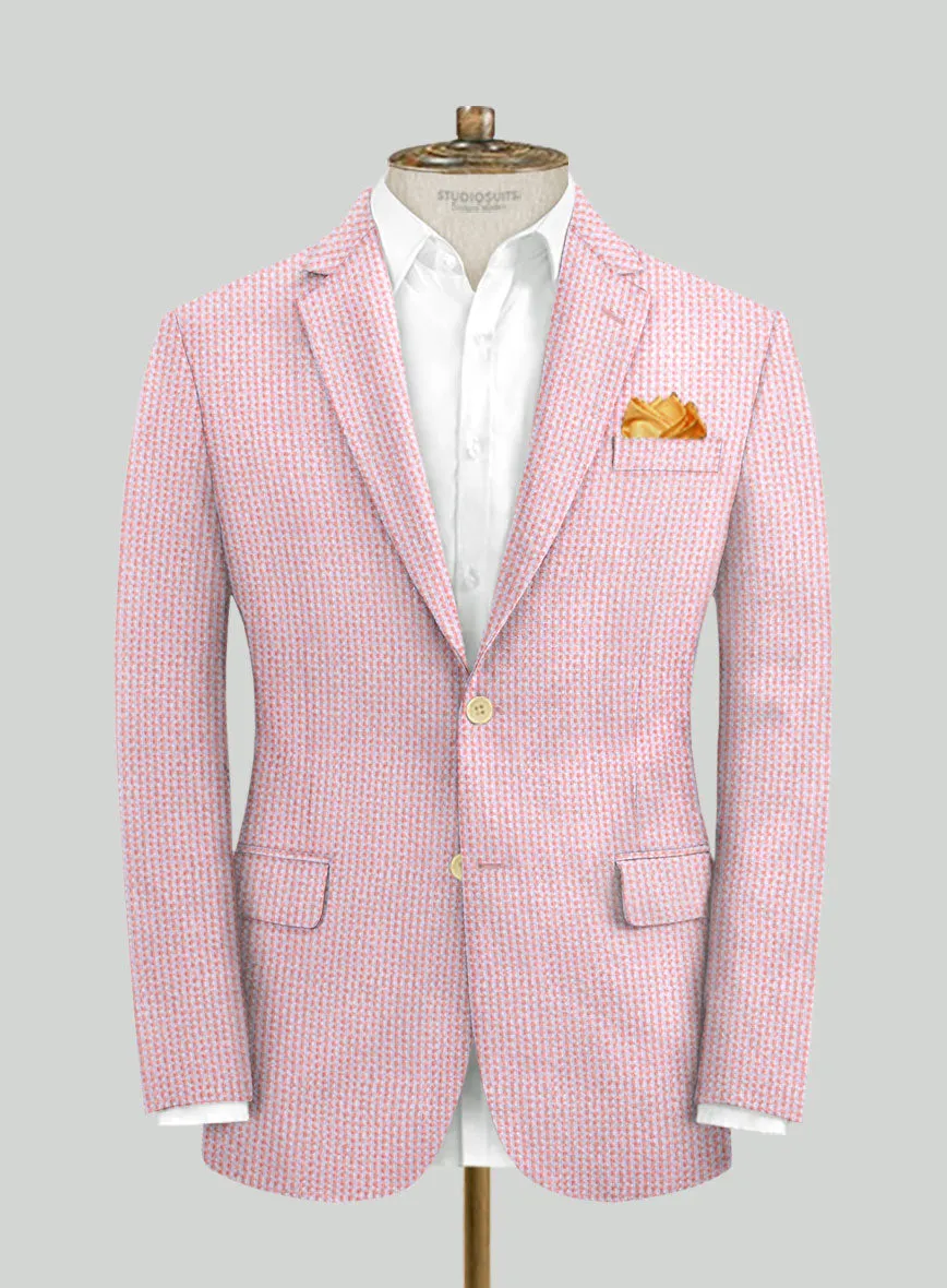 Solbiati Gingham Pink Seersucker Suit