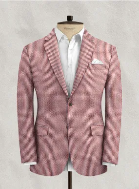 Solbiati Gingham Red Seersucker Jacket