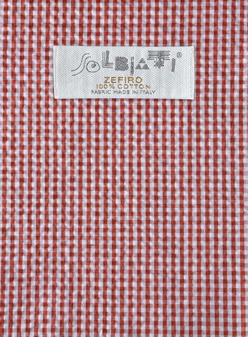 Solbiati Gingham Red Seersucker Jacket