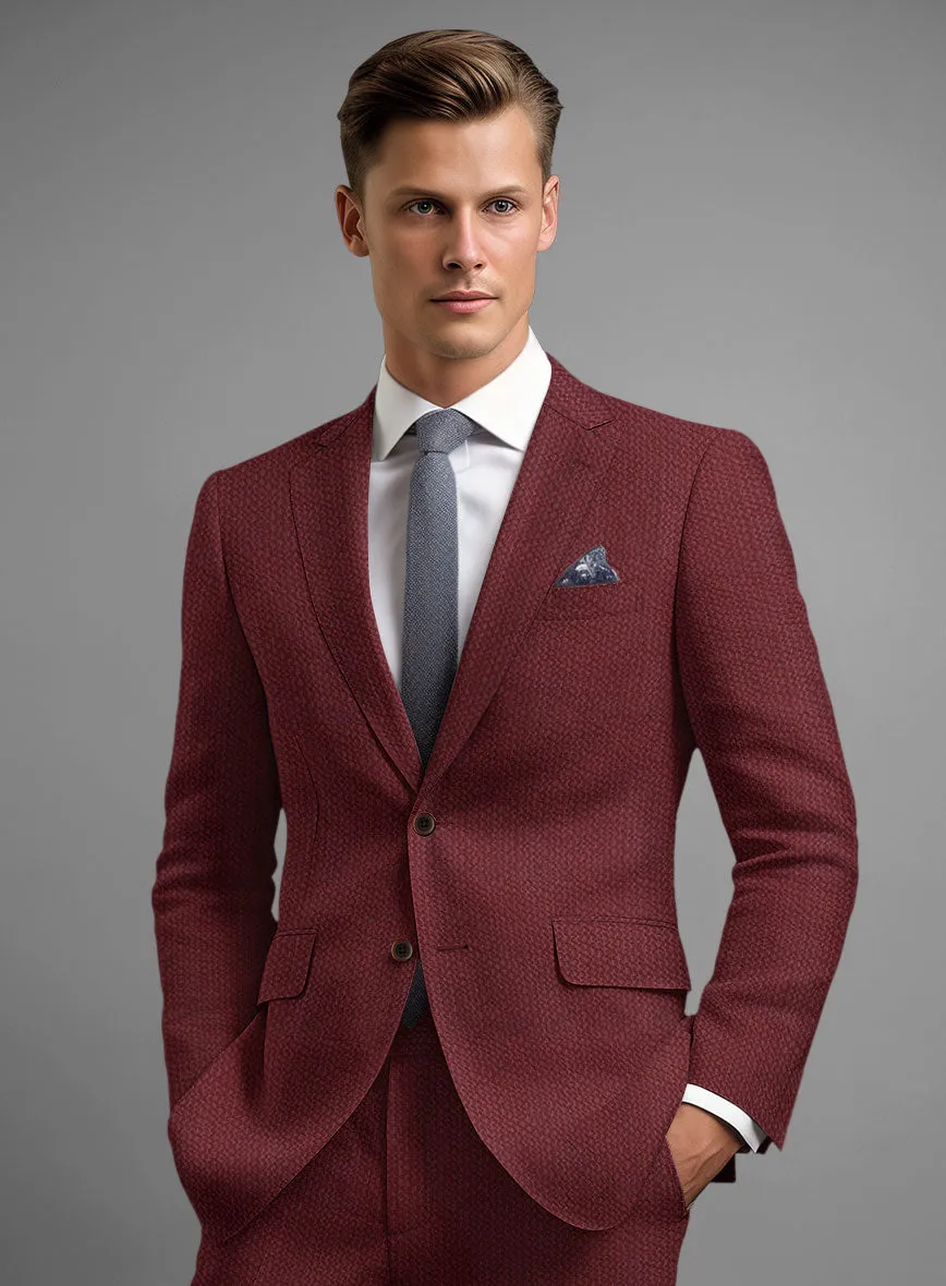 Solbiati Maroon Seersucker Jacket