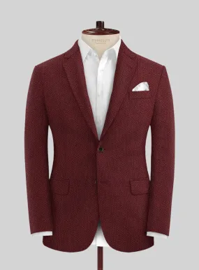 Solbiati Maroon Seersucker Jacket