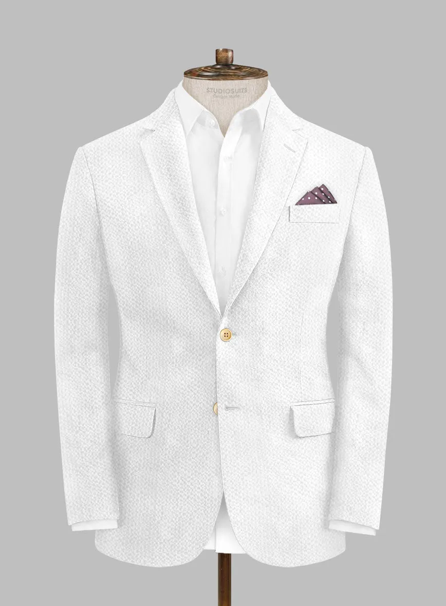 Solbiati White Seersucker Suit