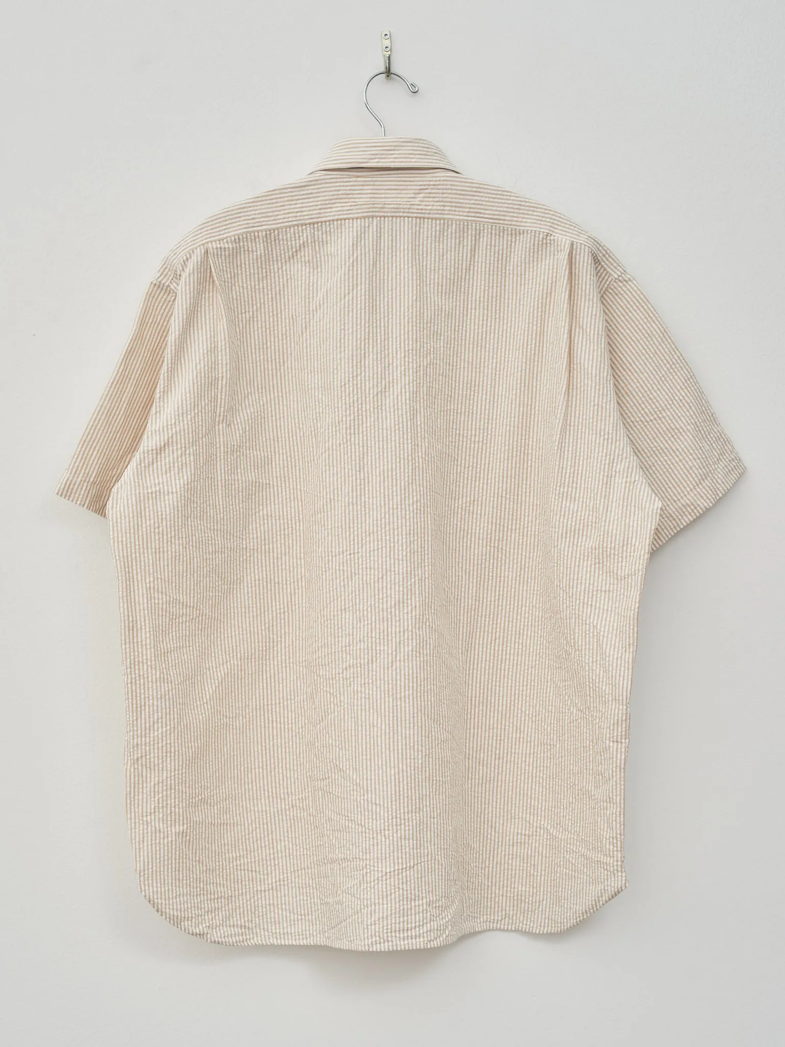 S/S Fatigue Shirt - Beige Stripe