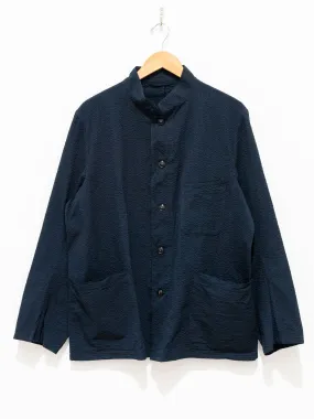 Standcollar Jacket - Navy Stripe