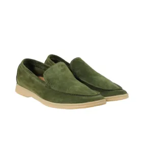 Summer Walk US 9.5 EU 42.5 Green Suede Low Top Slip On Loafers