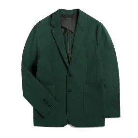 Tailored Seersucker Blazer - Forest