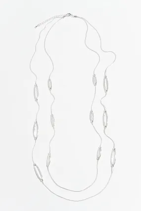 Taji Silver Layered Necklace