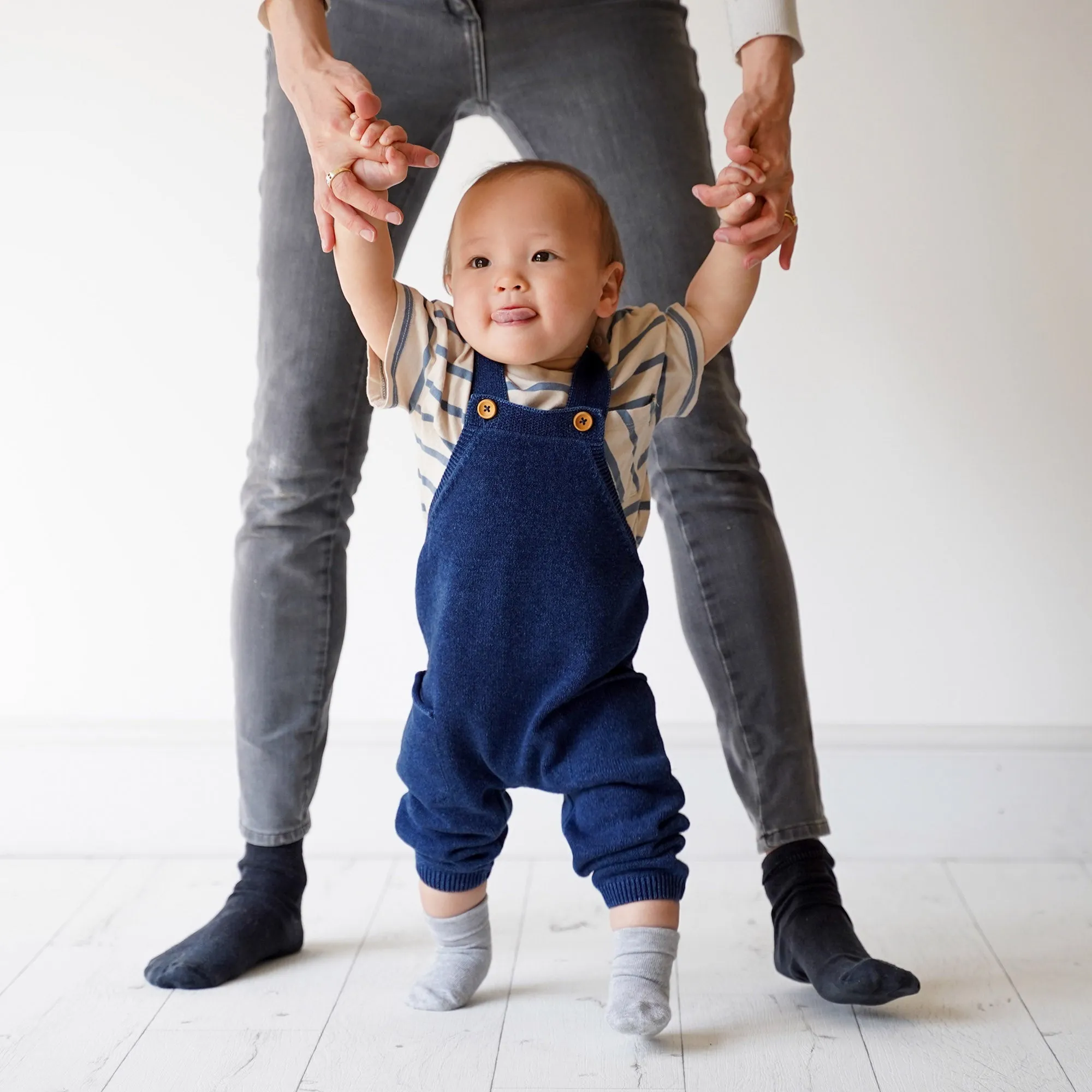 Talipes (clubfoot) Boots and Bar Socks - Non-Slip Stay On Baby and Toddler Socks - 3 Pack in White, Oat & Grey Marl