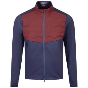 The Brodie Hybrid Jacket Navy/Dark Claret - AW24