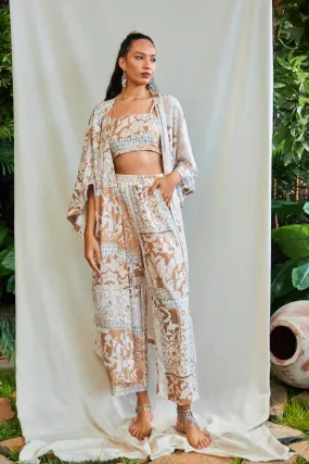 The Champ Clothing Kimono 3 Piece Bottom-Top Set