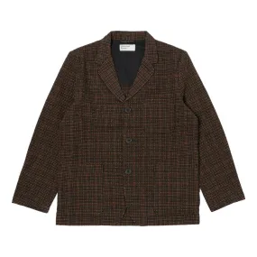 Three Button Jacket Black Olive Albuquerque Check