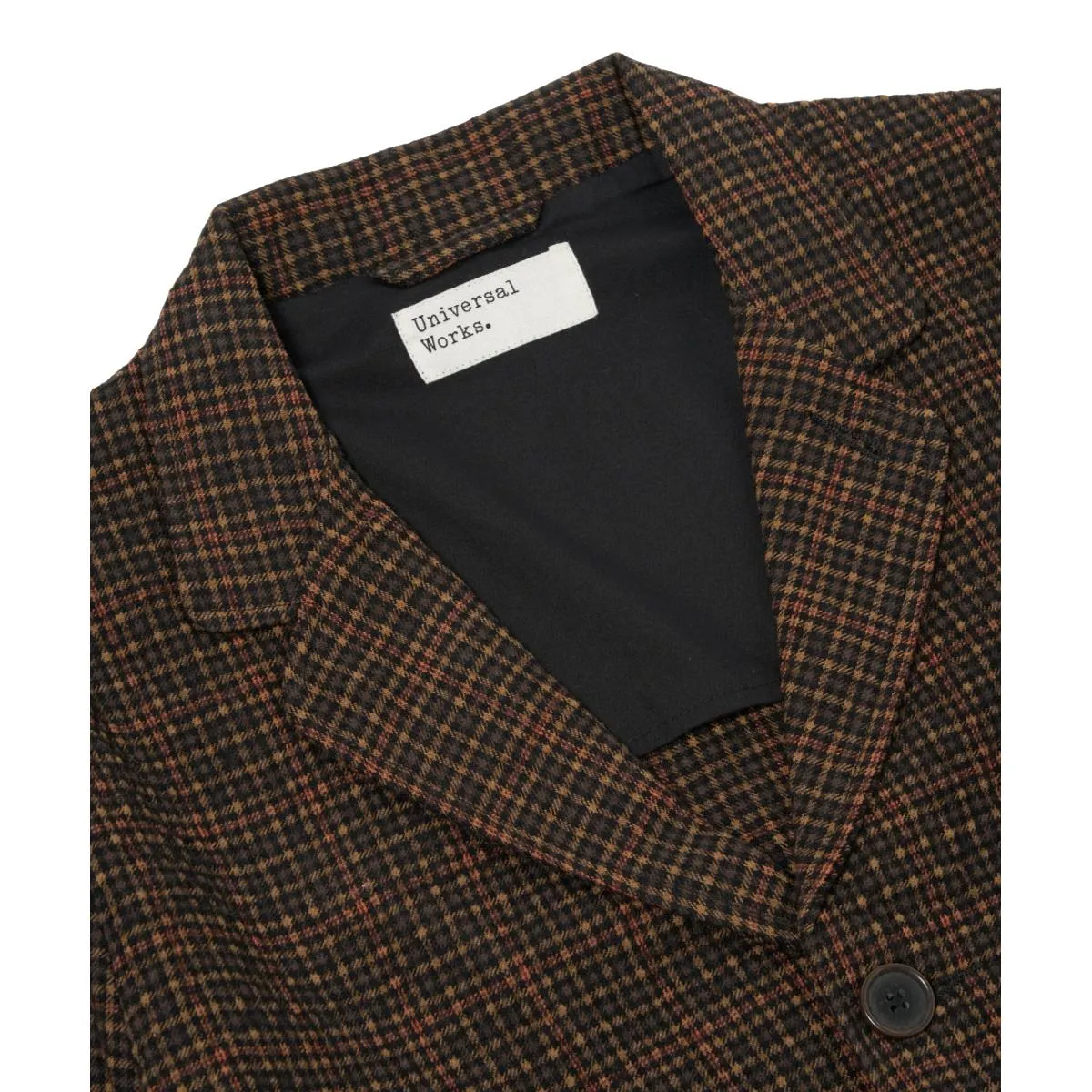 Three Button Jacket Black Olive Albuquerque Check